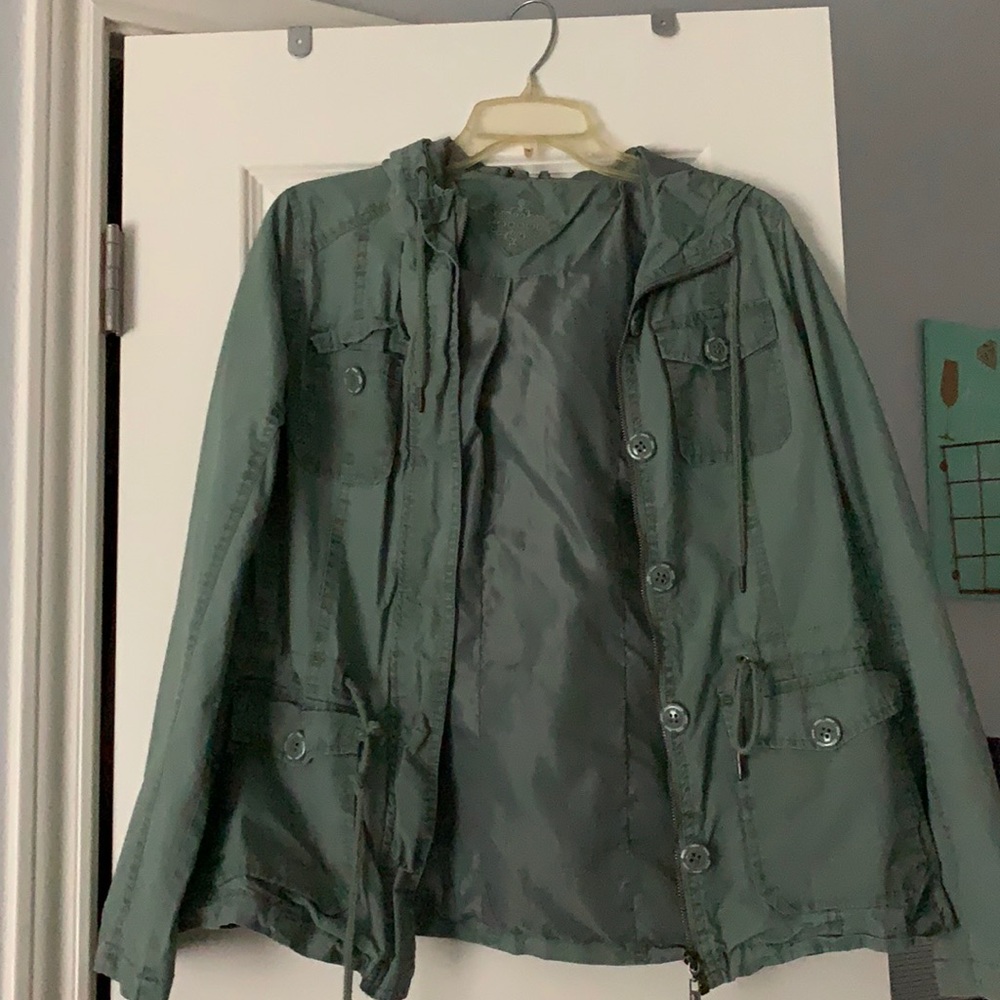 A large green jou jou jacket.